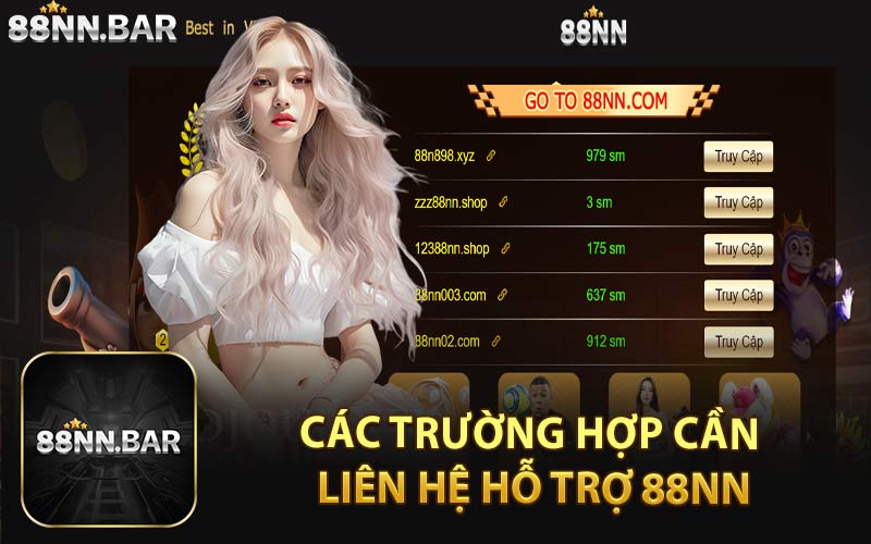 Các Trường Hợp Cần Liên Hệ Hỗ Trợ 88NN