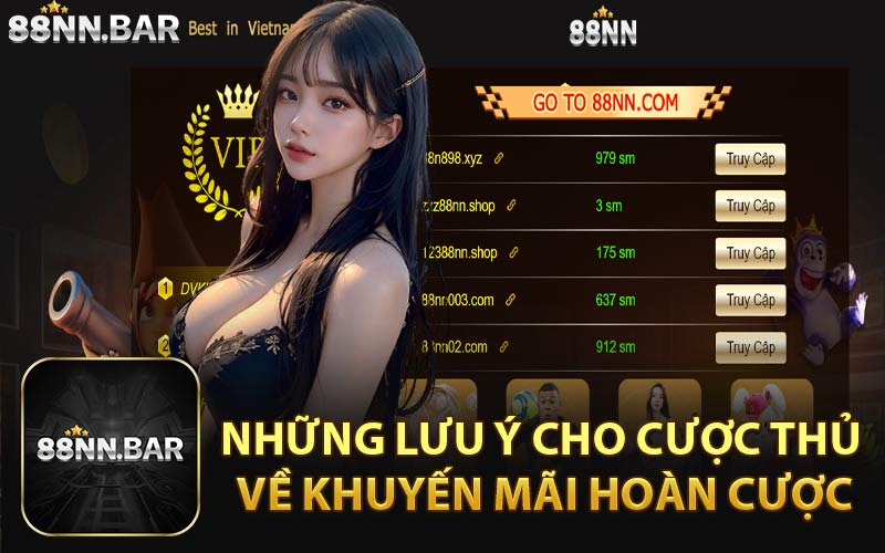 Những Lưu Ý Cho Cược Thủ Về Khuyến Mãi Hoàn Cược